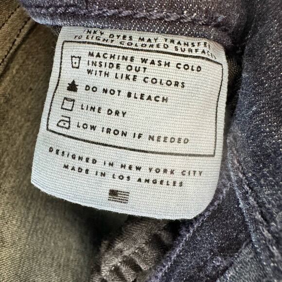 Anthropologie AYR Jac's Jean Dark Wash Skinny Ankle Fit Denim Jeans Size 28 - Picture 7 of 8